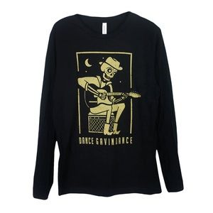Dance Gavin Dance | NWOT Gold Skull Black Long Sleeve